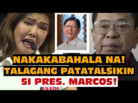 GRABE SI IMEE MARCOS! TALAGANG PATATALSIKIN NILA SI PBBM! MAY MGA LULUSOB SA MALACANANG BUKAS?