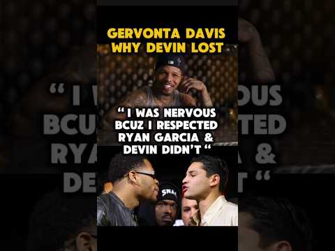 GERVONTA DAVIS respected RYAN GARCIA POWER and HANEY DIDN’T? #boxing #boxeo #shorts