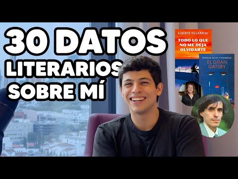 30 Datos literarios sobre mí