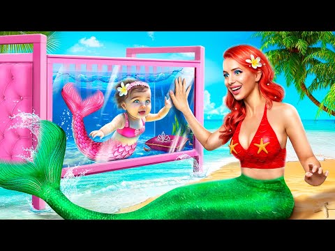 How to Become a Mermaid! I Was Adopted by Mermaid Family!