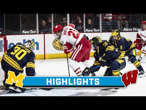 Michigan at Wisconsin | Highlights | Big Ten Hockey | Nov. 4, 2023