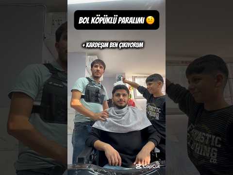 Bol köpüklü paralimi mna 😡 #berber #funny #komedi #motovlog #komik