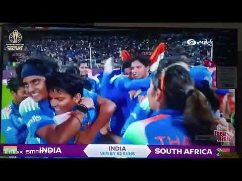 Win moment of India women team 🇮🇳🏆.... india vs south africa T20 World Cup 