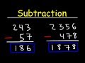 Subtraction Techniques and Problems