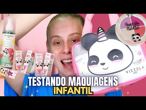 TESTANDO MAQUIAGEM INFANTIL * O QUE EU GOSTEI MAIS ?*