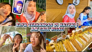 ELYA TERKANDAS DI SONGKHLA 🇹🇭 ! AM CALL RISAU - DAY 2 MAKAN FRIES TERPANJANG 🍟