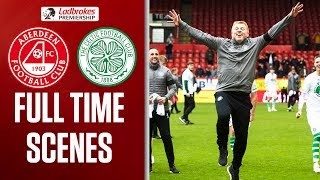 Title Celebrations Begin! | Aberdeen 0-3 Celtic | Full Time Scenes | Ladbrokes Premiership