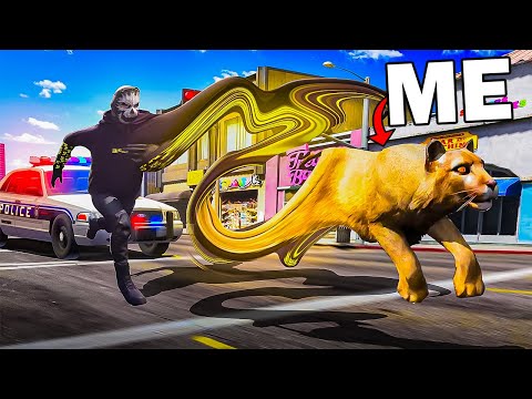 Shapeshifting Animals Destroying Cops In GTA 5 RP