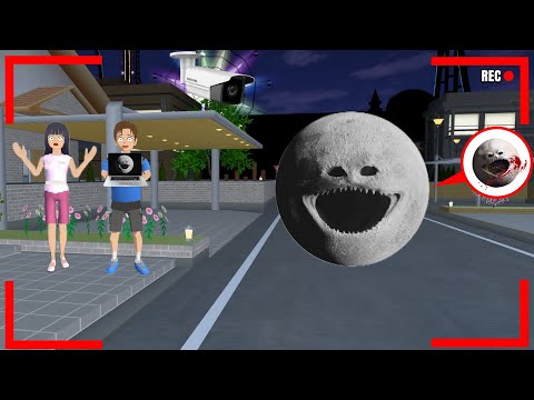 Yuta Mio Panik CCTV merekam THE MOON WAKES UP!! menyerang kota sakura😱|sakura school simulator