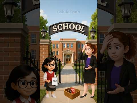 She outsmarter the teacher with edible rice paper books #cartoon #animation #funny #english