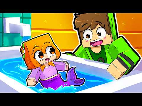 CADRES ADOTOU uma SEREIA no Minecraft! 🧜‍♀️💙