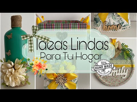 Mira las bellezas hice para Decorar tu hogar   ♻️ / Manualidades recicladas / Artesanato reciclado