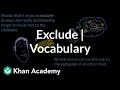 Understanding the Word 'Exclude'
