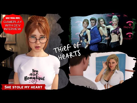 Visual Novel Game Thief of Hearts - Gameplay with dev commentary