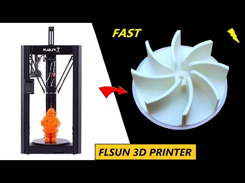 Woohoo ! Fast FLSUN SR Racer 3D Printer - Turbine Printing Test & Review
