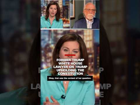 Former Trump White House lawyer on Trump upholding the Constitution