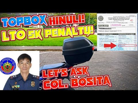 TOPBOX Hinuhuli ng LTO 5k Penalty | Sekreto para HINDI MAHULI | LTO Guidelines