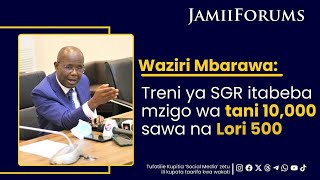 Waziri Mbarawa: Treni ya SGR itabeba mzigo wa tani 10,000 sawa na Lori 500