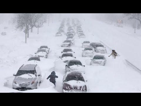 Snow buries cities! A rare type of winter storm sweeps the southern United States!