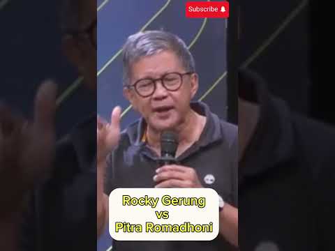 Debat panas Rocky Gerung vs Pitra Romadhoni #shorts