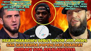 PAKE DOPING! Islam Makachev Sebut Rekor Kemenangan Jon Jones Gak Sah Dan Khamzat #ufc #mma #khabib