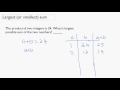 Maximizing Sums from Products