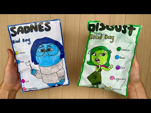 Inside out 2 blind bag paper unboxing 😍 | paperdiy | papersquishy | papercraft | ASMR paper