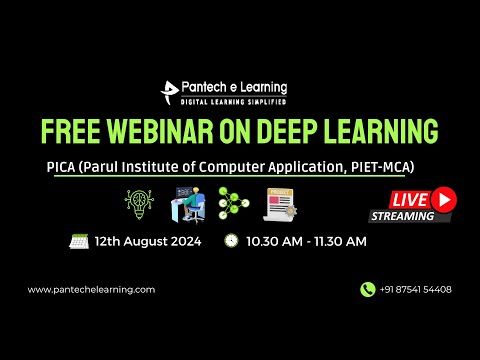 PANTECH FREE WEBINAR ON DEEP LEARNING