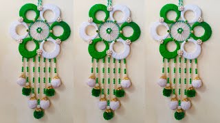 Easy & Beautiful Woollen Wall Hanging with Old Bangles | Wall Hanging Craft Ideas Easy