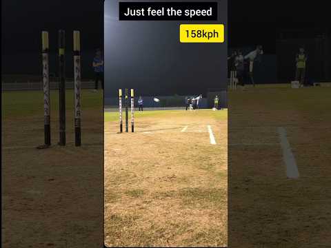 158 Kph ๐ฎ๐ต ๐ |Feel the speed | #shortsfeed #fastbowling #ytshortsindia #cricketfans #cricketshort