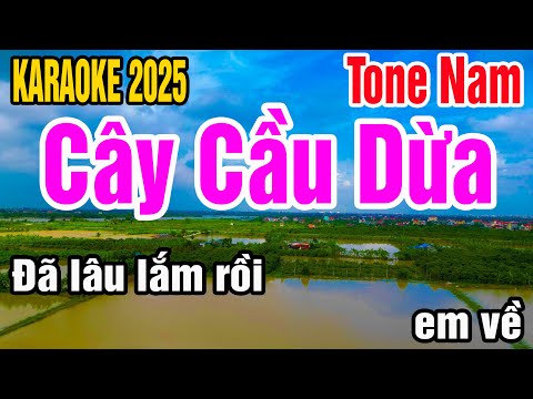 Karaoke Cây Cầu Dừa Tone Nam Nhạc Sống gia huy karaoke