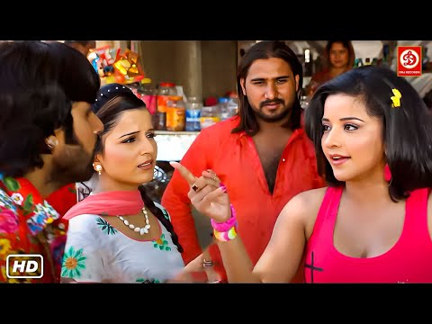 भरी बाजार में कुछ गुंडे कर रहे थे मोनालिसा के साथ जबरदस्ती | #bhojpuri Movie Action Seen