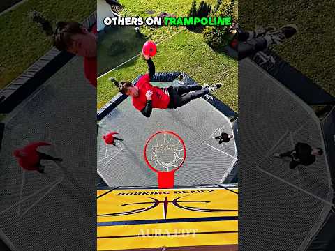 Others on the trampoline VS this guy ☠️ #edit #trampoline #trollface #trending #troll