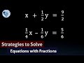 Solving Linear Equations and Fractions