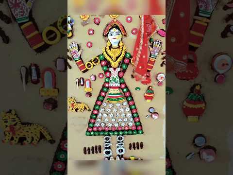 🙏सांझी माता की जय🙏सांझी माता स्थापना🌷Jai mata di🌹#Shorts #Funwithmaru #Happynavratri #Sanjistapna🙏