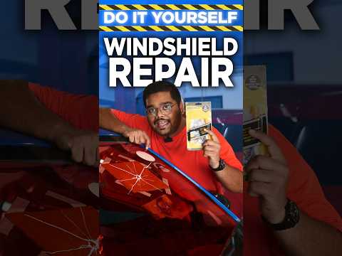 Easy Windshield Crack Repair at Home 🔨 #cars24