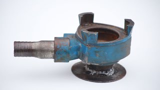 Few people know this amazing invention! turn a water pump into a waste oil stove