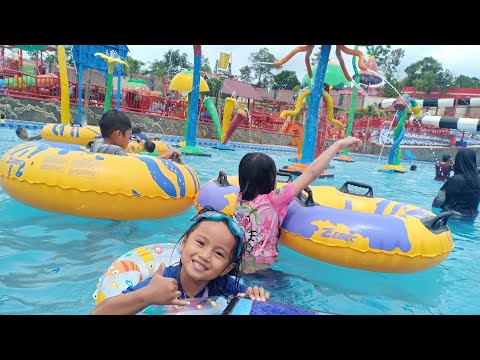 Kumpay Waterpark 🏊 Alma Nggak Berani Naik Wahana King Cobra 😂 Ara Takut Ember Tumpah