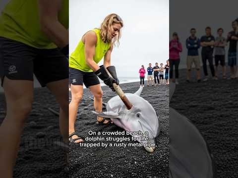 Everyone Watched—But She Was the Only One Who Helped the Dying Dolphin#shorts