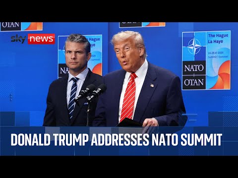 President Trump to speak at NATO summit shortly
