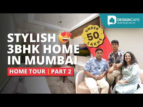 Modern Home Tour | 3BHK Home Interior Design 2025 | DesignCafe | House Tour Part 2