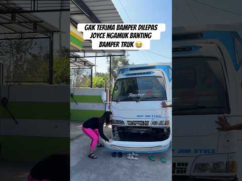 Bamper truk dilepas !! Joyce gak terima langsung dibanting