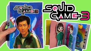 ✨Squid game 3 game book  오징어게임 3  #squidgame #gamebook #papercraft #squishy  #asmr