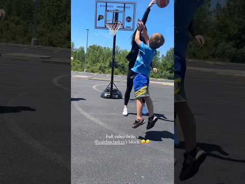 Caitlin Clark block vs kid (Full Video)