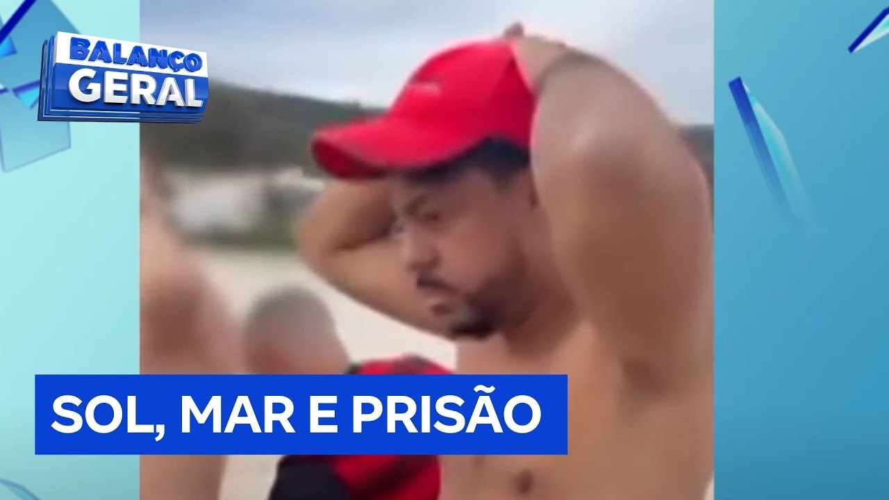Chefe da facção criminosa é preso na praia estava tomando uísque