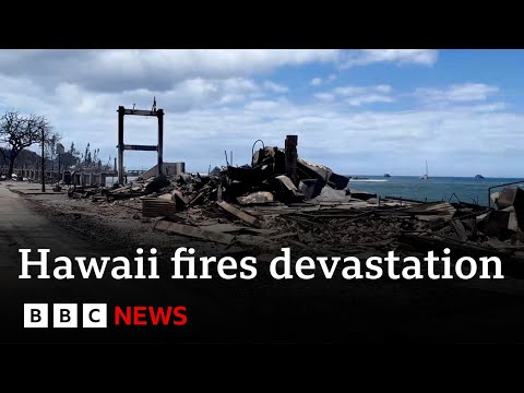 Hawaii fires death toll on Maui island rises - BBC News
