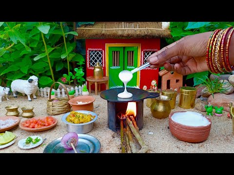 Miniature Real Food Cooking With Anda Dosa Recipe  | Egg Dosa Recipe | Miniature housewife | ASMR