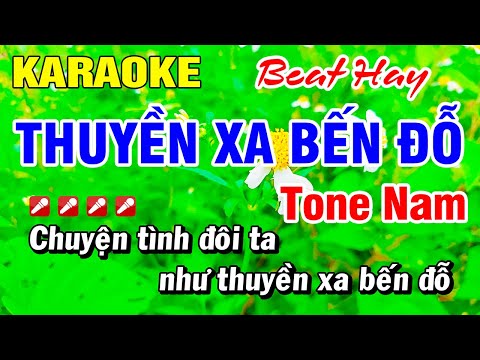 Karaoke Thuyền Xa Bến Đỗ (Beat Hay) Tone Nam Nhạc Sống | Hoài Phong Organ