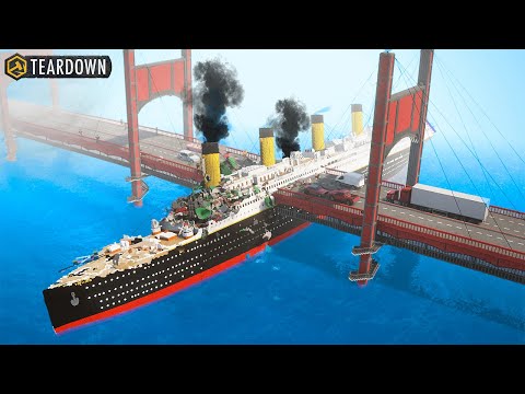 Что будет если КОРАБЛЬ ВРЕЖЕТСЯ В МОСТ?! ► Teardown