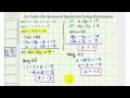 Solving Systems of Equations